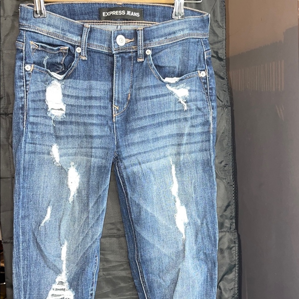Express Ripped Skinny Jeans